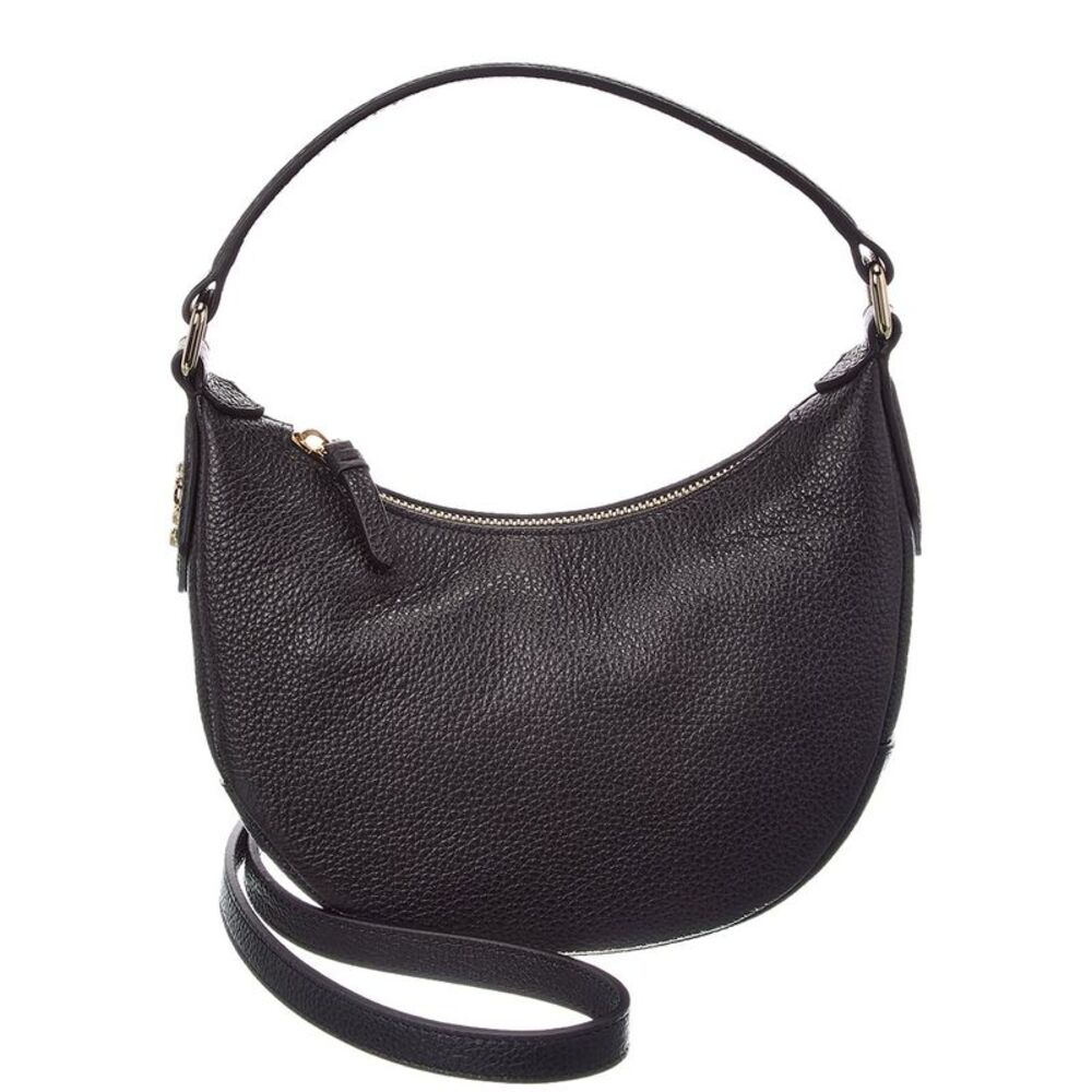 Jimmy Choo Bets Small Leather Hobo Bag, Black